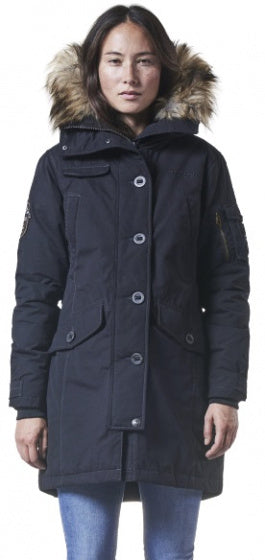winterjas Lhasa Parka dames polyester zwart mt 34