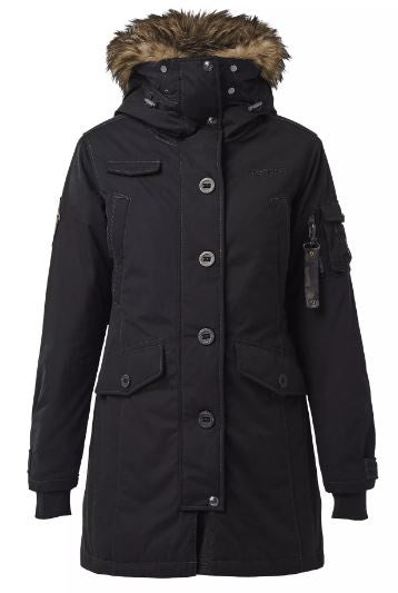 winterjas Lhasa Parka dames polyester zwart mt 34