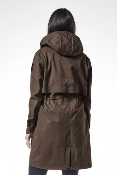 winterjas Yukon Shell dames polyester kaki mt 42