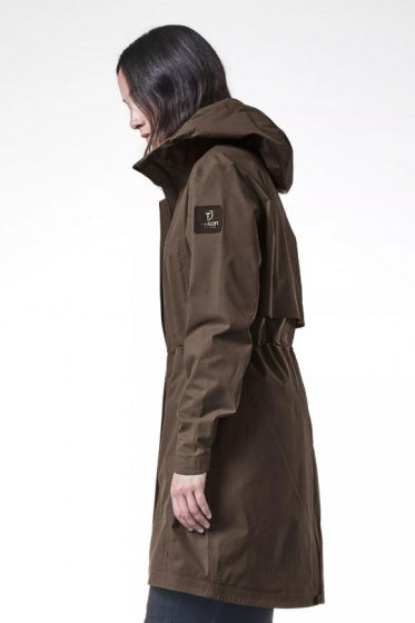 winterjas Yukon Shell dames polyester kaki mt 42