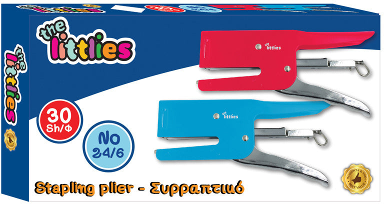 handnietmachine nr. 24/6 junior metaal rood/blauw