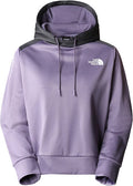 Reaxion fleectrui met capuchon dames paars/grijs maat XS