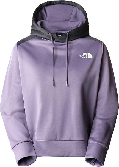 Reaxion fleectrui met capuchon dames paars/grijs maat XS