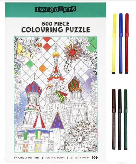 kleurenpuzzel DIY Paleis 70 cm papier 7-delig