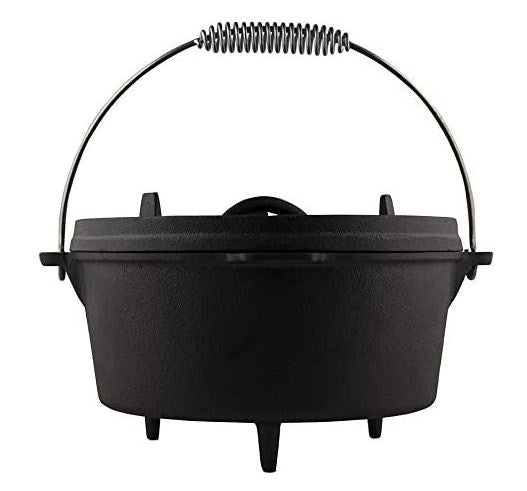 The windmill dutch oven 4,5 qt kookpan (zwart, ø 25.5 cm | 3.8 liter)