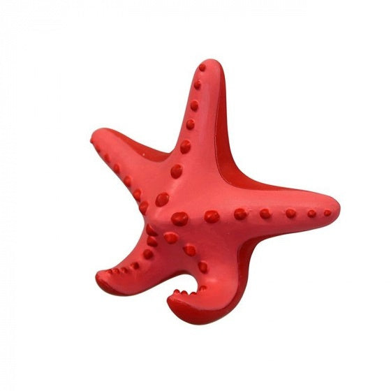wandhaak Ocean Animals junior 8 cm polysteen rood