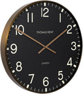 wandklok Clocksmith 53 cm staal goud/zwart