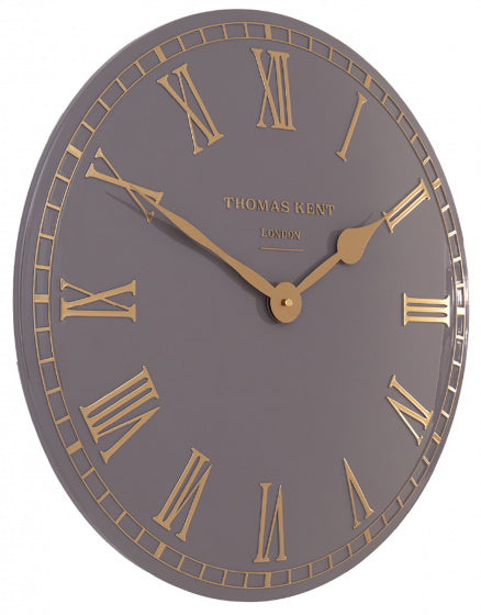 wandklok Oxford 51 x 2 cm staal grijs