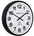 wandklok Regulator 54 cm staal wit/zwart