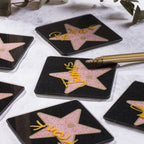 glazen Hollywood sterren set van 6