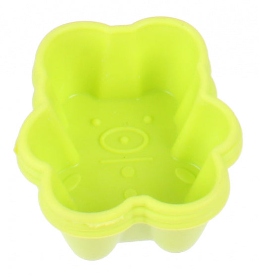 bakvorm beer 6,7 x 7,5 cm siliconen groen 3 stuks