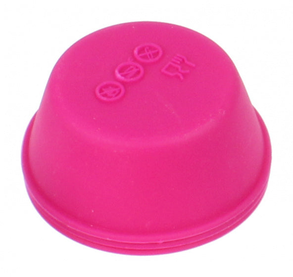 bakvorm rond 6,7 x 7,5 cm siliconen fuchsia 3 stuks