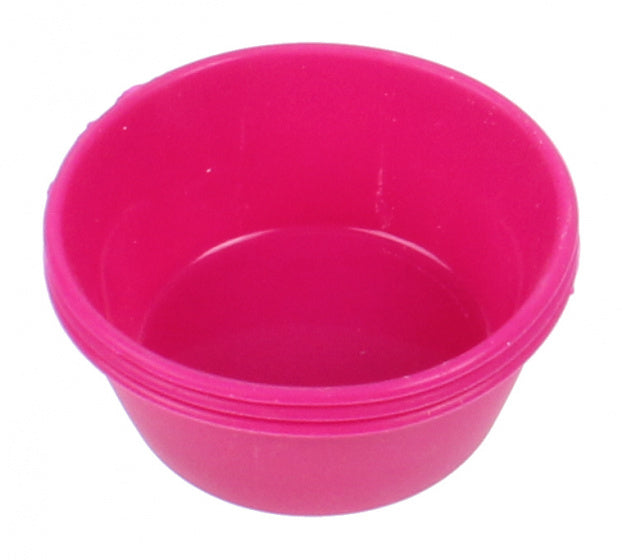 bakvorm rond 6,7 x 7,5 cm siliconen fuchsia 3 stuks