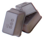 bakvorm 6,7 x 7,5 cm siliconen grijs 3 stuks