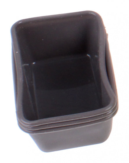 bakvorm 6,7 x 7,5 cm siliconen grijs 3 stuks
