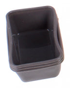 bakvorm 6,7 x 7,5 cm siliconen grijs 3 stuks