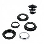 balhoofdstel semi-geïntegreerd 1 1/8 inch zwart