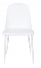 eetkamerstoel Pip 85 x 46 cm staal polypropyleen wit