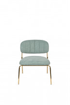 fauteuil Jolien 56 x 68 x 60 cm polyester/staal mintgroen