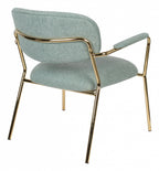 fauteuil Kolten 69,5 x 61 x 73 cm polyester/staal mintgroen