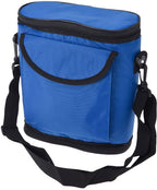 opvouwbare koeltas 28 x 25 cm polyester blauw