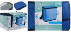 opvouwbare koeltas 36 x 25 cm polyester blauw
