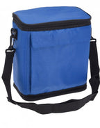 opvouwbare koeltas 36 x 25 cm polyester blauw