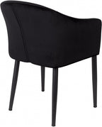 stoel Catelyn 77 cm polyester/suède/staal zwart