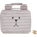 toilettas Sloth 23 x 38 x 18 cm polyester grijs/wit