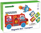 Tooky toy Educatief Houten Magneetbord Transport 80-delig