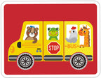Tooky toy Educatief Houten Magneetbord Transport 80-delig