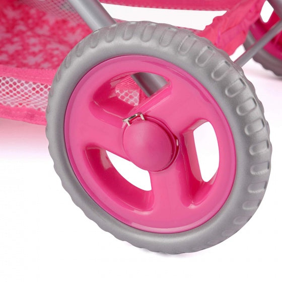 Snuggles poppenwagen Deluxe roze 66 x 47 x 40 cm