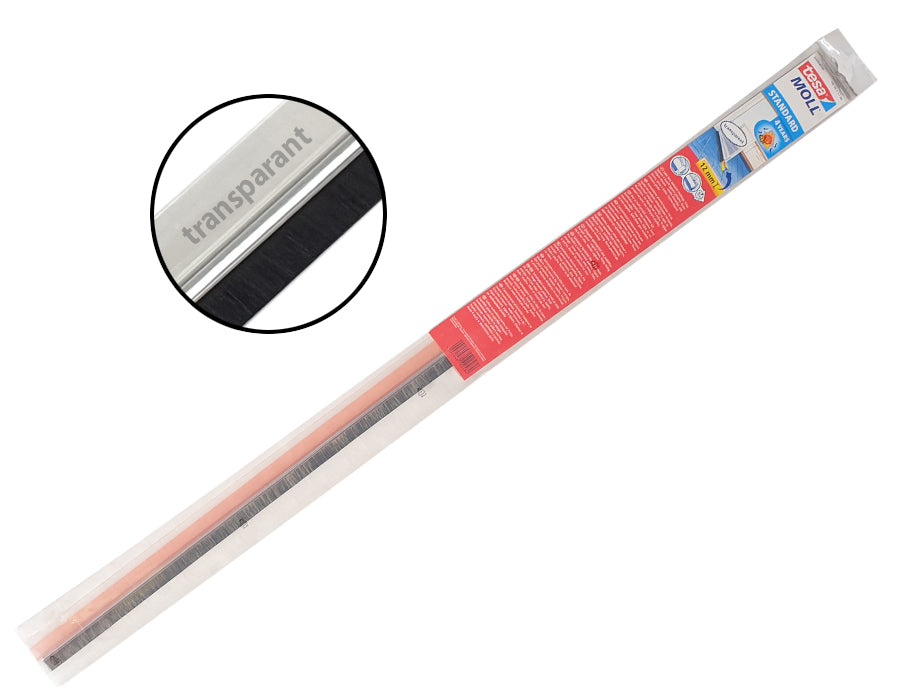 tesa deurborstel effen vloer - 100 x 3.7 cm - transparant