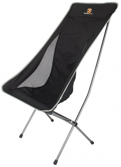 campingstoel York 53 x 36 x 100 cm aluminium zwart