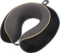 Travelsafe nekkussen de luxe - memory foam - zwart grijs