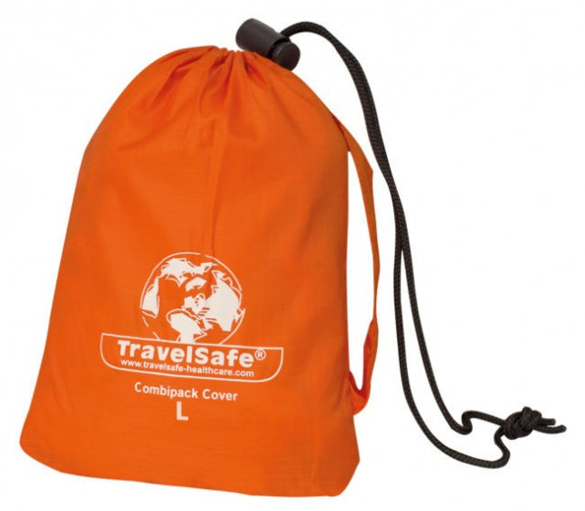 transport- en regenhoes 85 liter polyester oranje