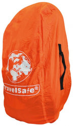 transport- en regenhoes 85 liter polyester oranje