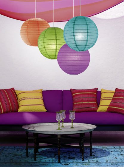 hanglamp Lampion 40 x 39 cm E27 papier 60W oranje