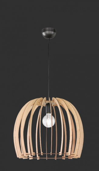 hanglamp Wood 150 x 50 cm E27 hout 60W lichtbruin