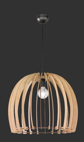 hanglamp Wood 150 x 60 cm E27 hout 60W lichtbruin