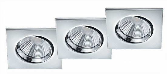 inbouwspots Pamirincl 8 cm led 5,5 watt chroom 3-delig