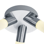plafondlamp Dylan 37 cm led staal wit/zilver