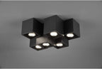 plafondlamp Fernando 37 cm GU10 staal 35W zwart