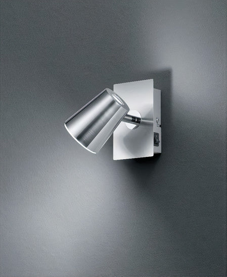 spot Narcosincl 12 cm 1 x led 6 watt staal chroom