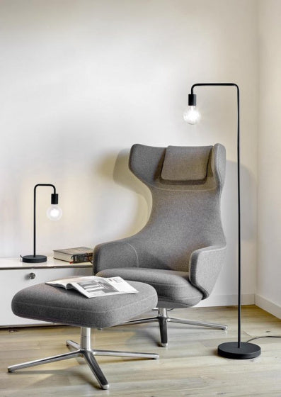 vloerlamp Diallo 149 x 23 cm E27 staal 42W zwart