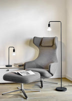 vloerlamp Diallo 149 x 23 cm E27 staal 42W zwart