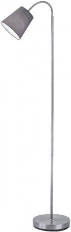 vloerlamp Windu 140 x 23 cm E27 staal 42W grijs