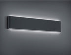 wandlamp Thames II 46 cm aluminium antraciet