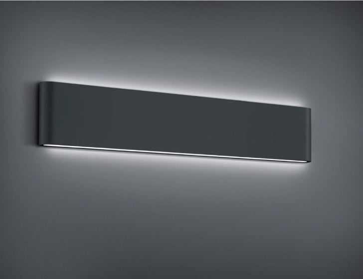 wandlamp Thames II 46 cm aluminium antraciet