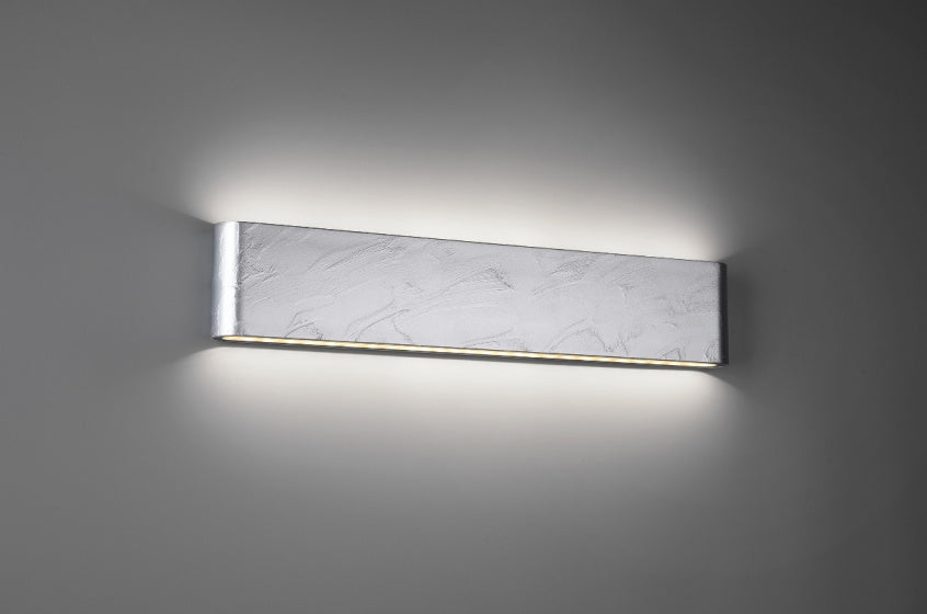 wandlamp Thames II 46 x 9 cm aluminium matzilver